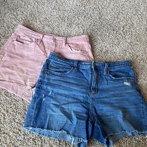 Universal thread boyfriend cutoff Denim and Pink Women's Shorts 10/30